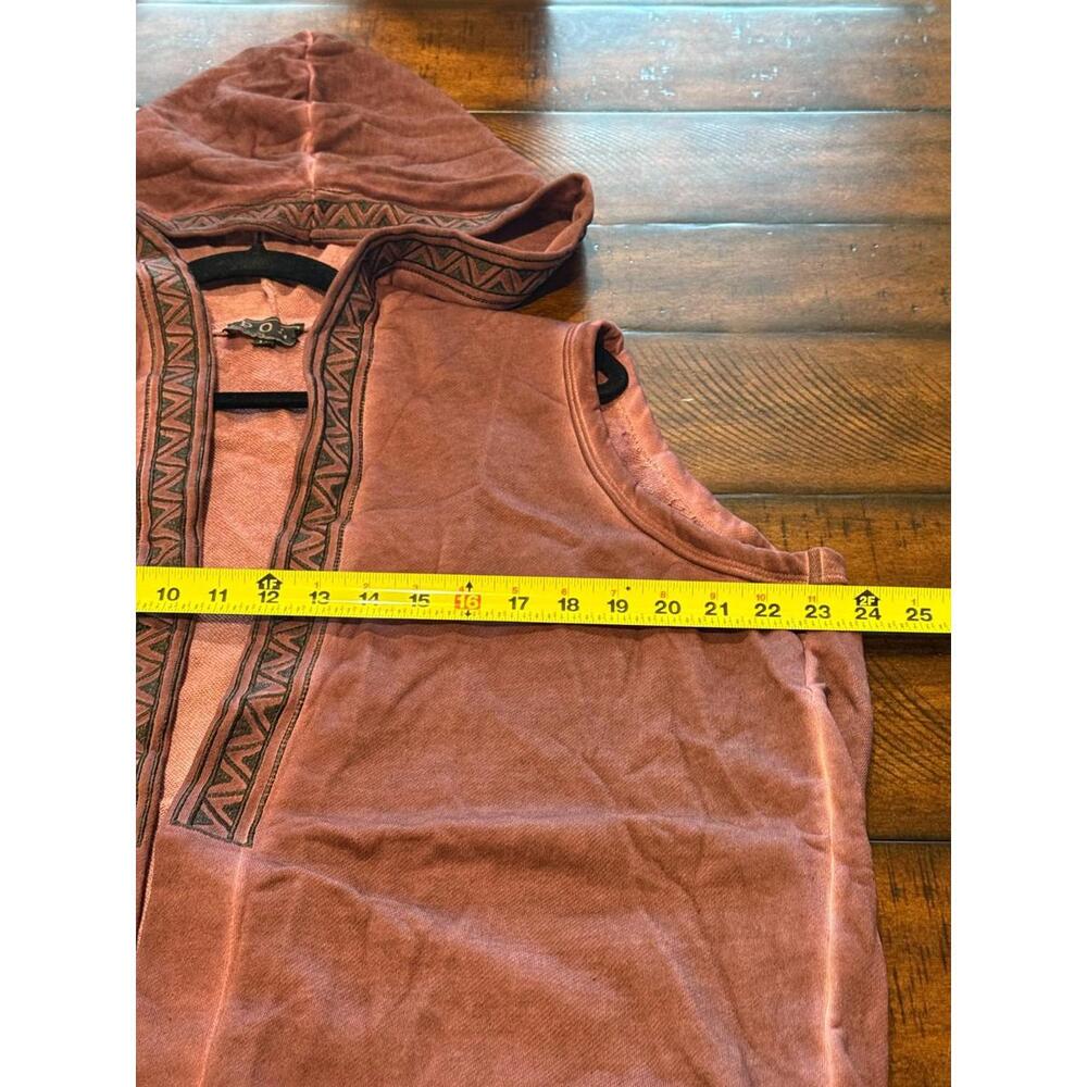 Pol - Open Front Boho Style Jacket with a Hoodie, Size Medium - Picture 5 of 9